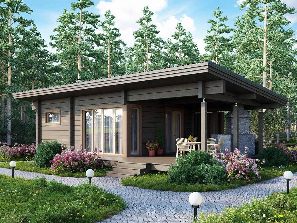 Баня из бруса VZ-611